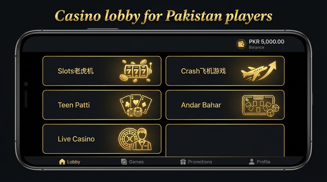 Lobby view of 3lucky blue for Pakistan users - 4